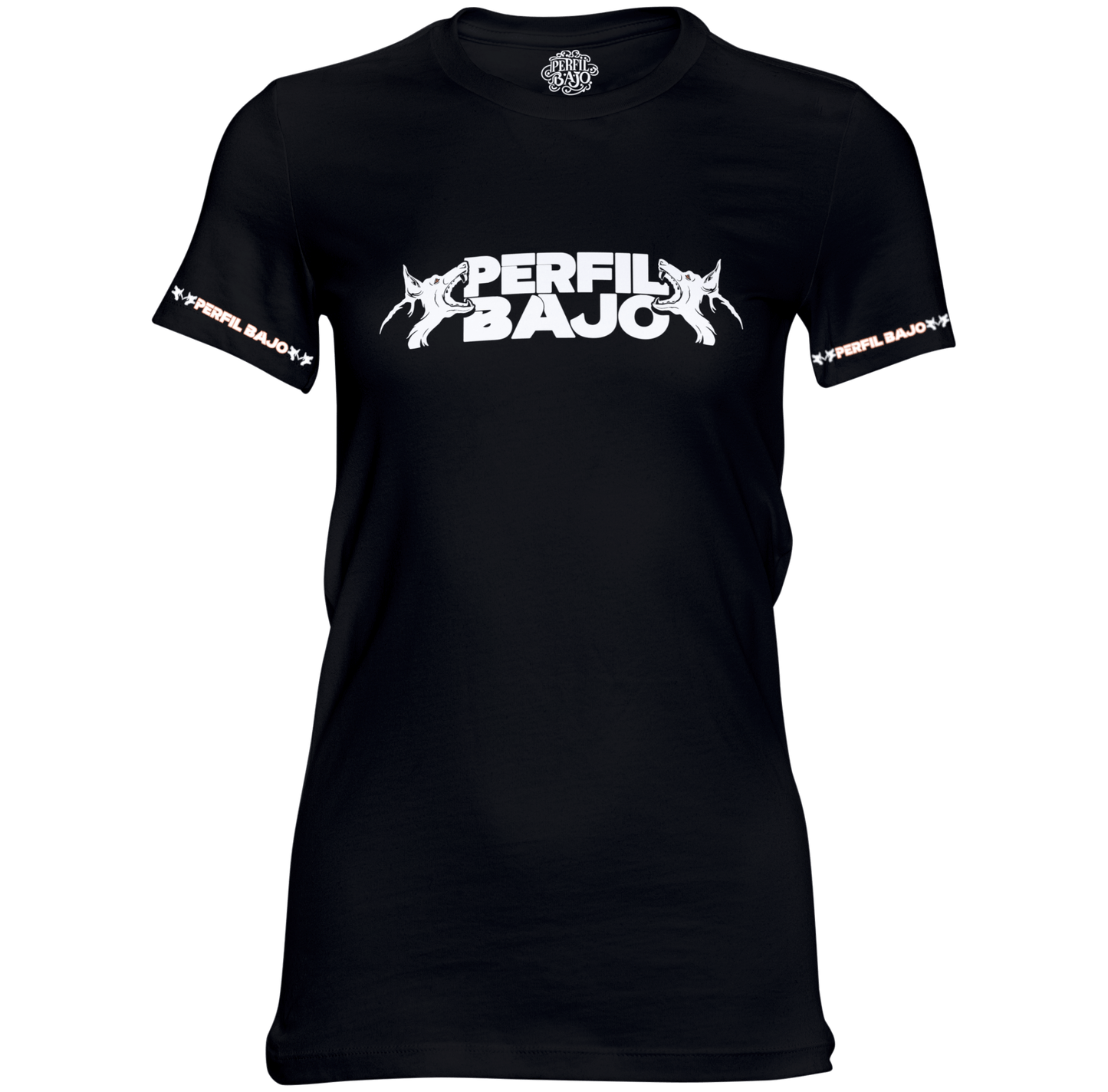 PERFIL BAJO LOGO BLACK WMN T-SHIRT